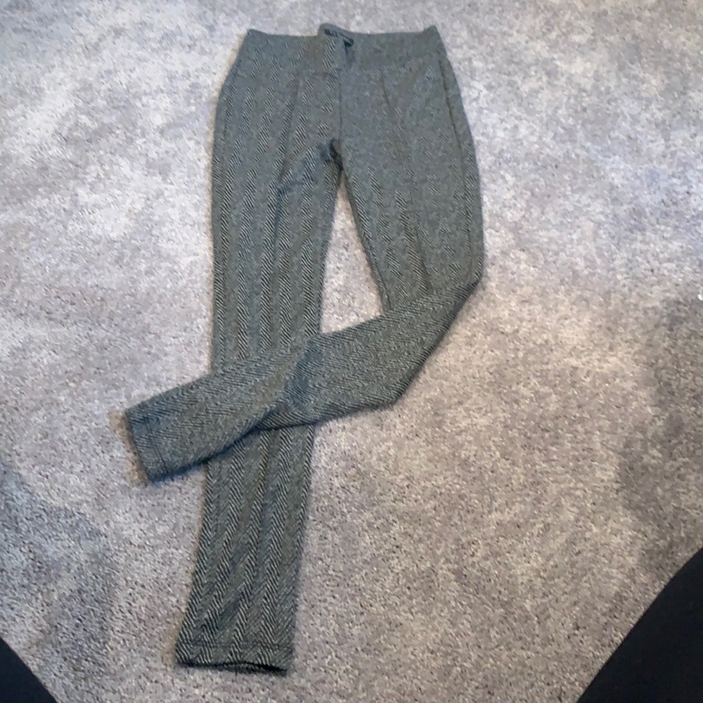 Chevron print work pants